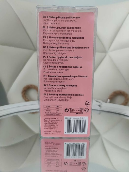 Nowy zestaw do makijażu szczotka pędzel gąbki sponge beauty blender