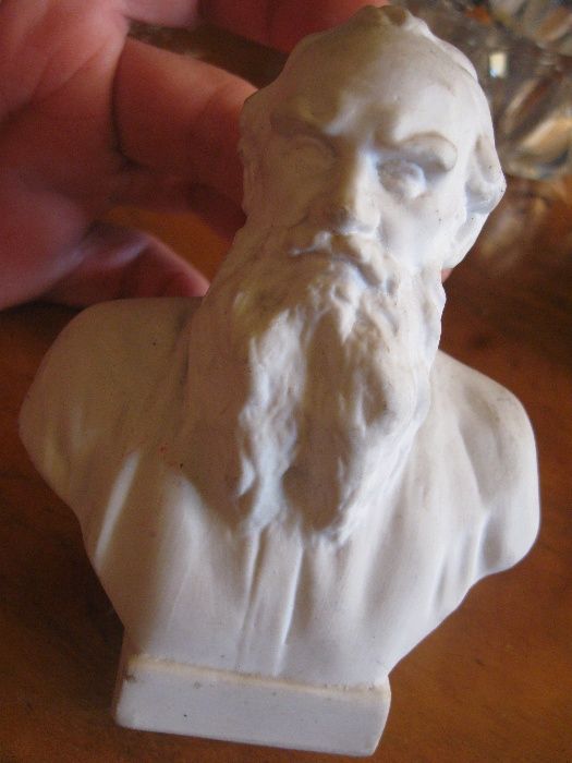 Figurka Popiersie porcelanowa porcelana Lew Tołstoj Łomonosow 20w