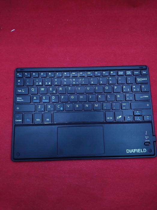 1byone diafield klawiatura bluetooth czarna z touchpadem format es