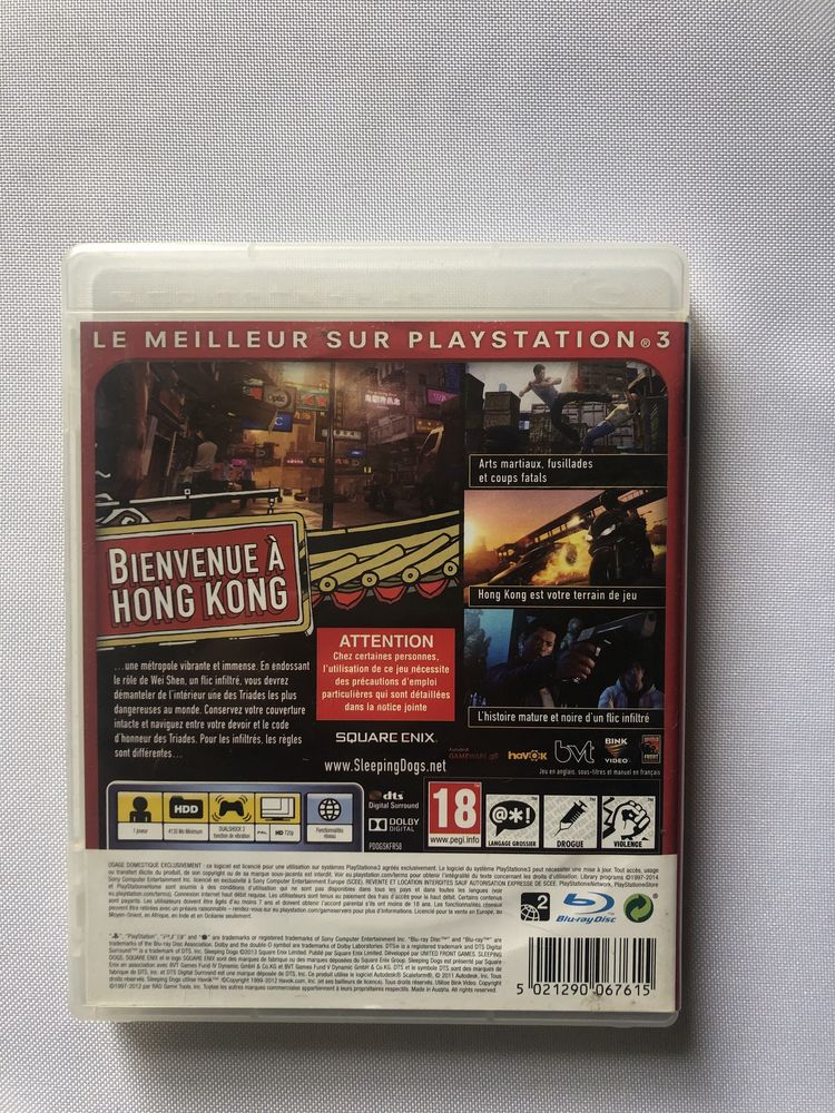 Sleeping Dogs PS3 BDB