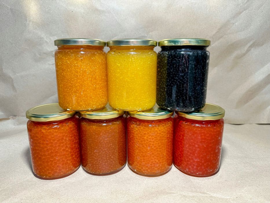 Икра красная черная Дешево опт дроп кета лосось горбуша имитация