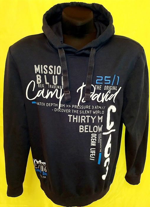 Толстовка Camp David, худи, кофта с капюшоном, р.2XL, 56-58
