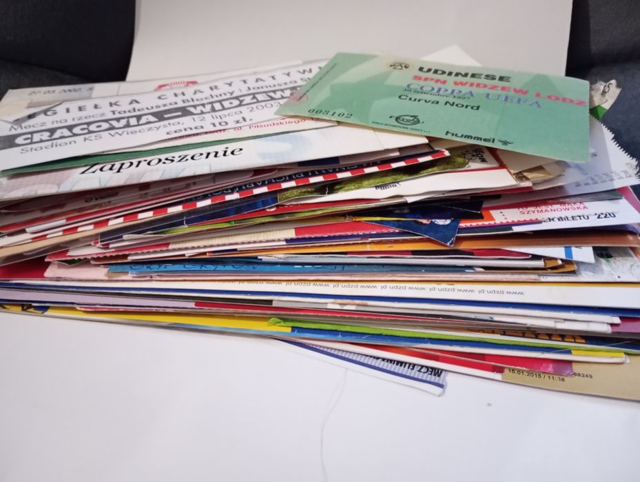 Bilety z meczów piłkarskich Widzew różne kluby