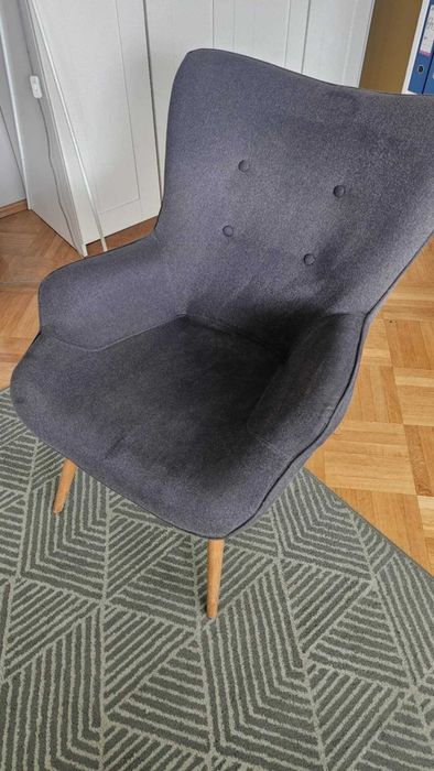 Fotel uszak ,ciemnoszary z oferty JYSK - stan bardzo dobry