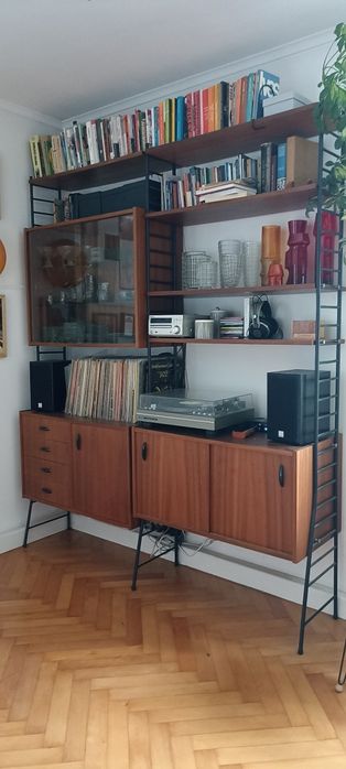 Regał modułowy String meble meblościanka modern PRL vintage loft