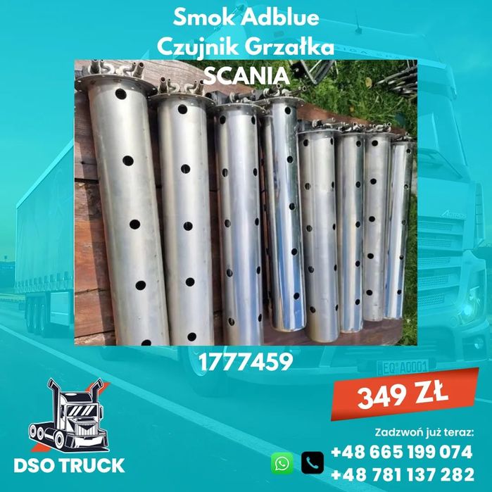 Smok Adblue Czujnik Grzałka 1777459 350045 Scania sprawny oryginalny