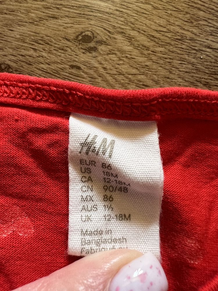 Красное платье детское H&M