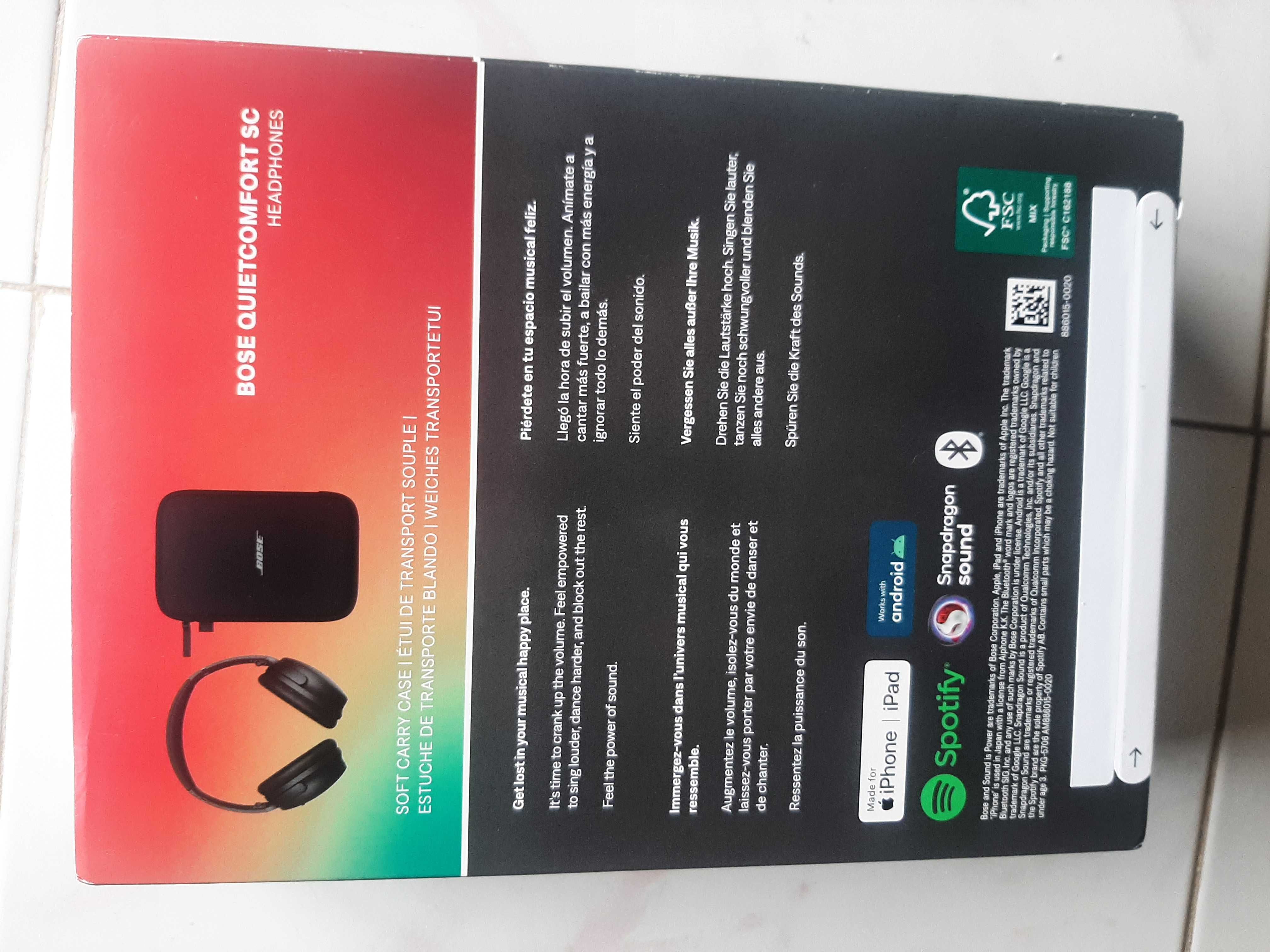 Headphones BOSE Quietcomfort SC