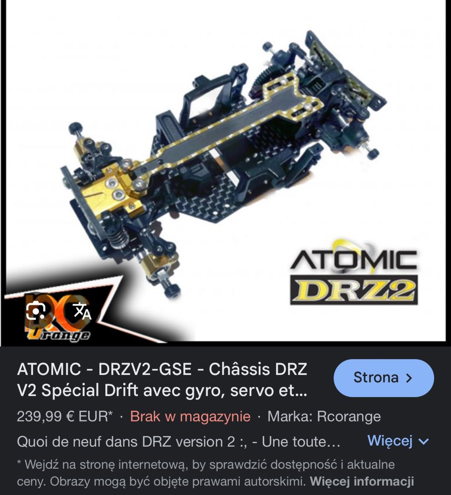Atomic DRZv2 RC 1/24 1/27 drift RWD