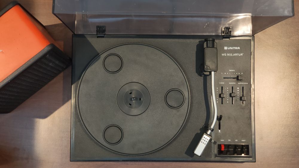 Gramofon Artur WG 902 Unitra + Głośnik + Plyty
