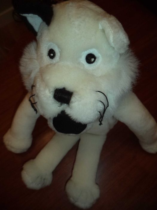 Peluche gato branco e preto