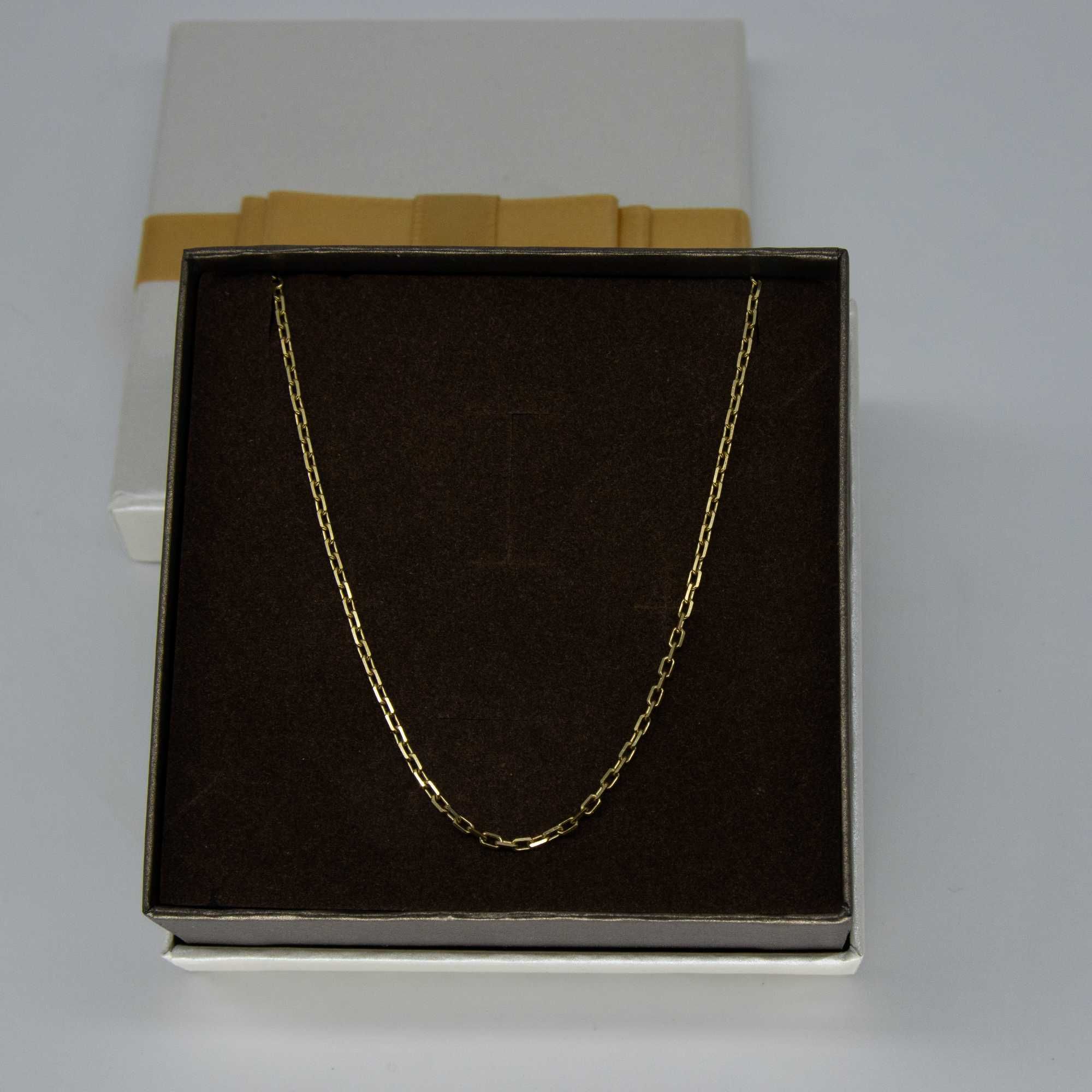 Złoty łańcuszek 585 3,66gram 50cm Ankier Nowy WYSYŁKA GRATIS