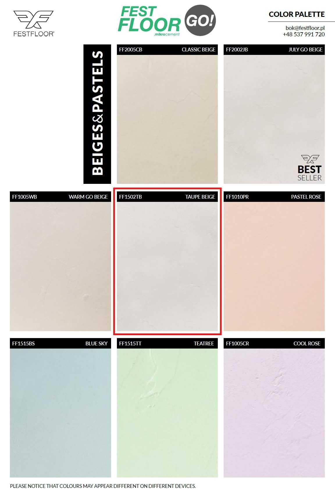 Mikrocement Festfloor GO! Taupe Beige