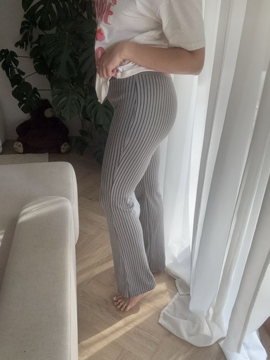 Zara szare spodnie elastyczne L