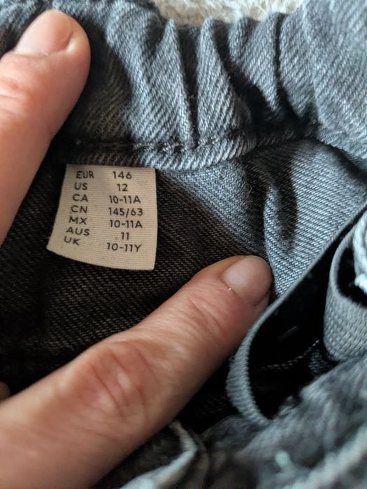 Spodnie jeansowe h&m r.146