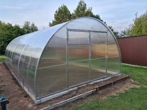 Szklarnia Tunel 4x8m, z poliwęglanu komorowego 4mm, profil 40x20mm