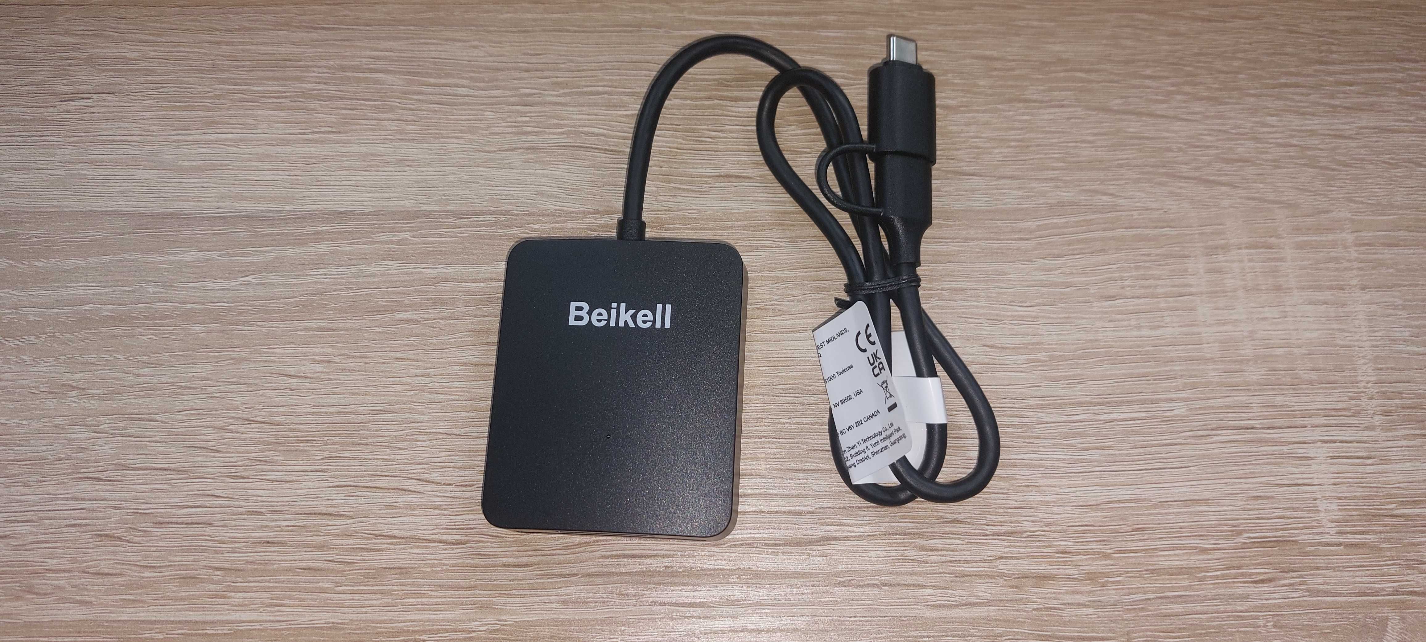 Czytnik kart SD, USB C i USB 3.0 Beikell 4 w 1 B6316