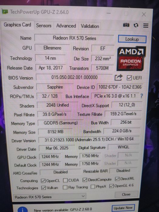 Комп'ютер Ryzen 5 5500/16Gb DDR4/RX 570 8Gb