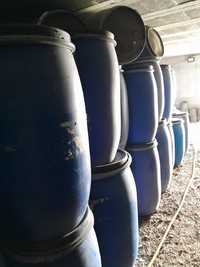 Barricas azuis de 100/120/150 litros