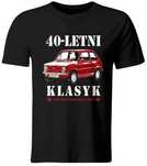 Koszulka na urodziny 40, 50, 60 Letni Klasyk (Fiat 126p)  - Roz. S-XXL