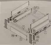 BLUM MERIVOBOX Front bez wpustu