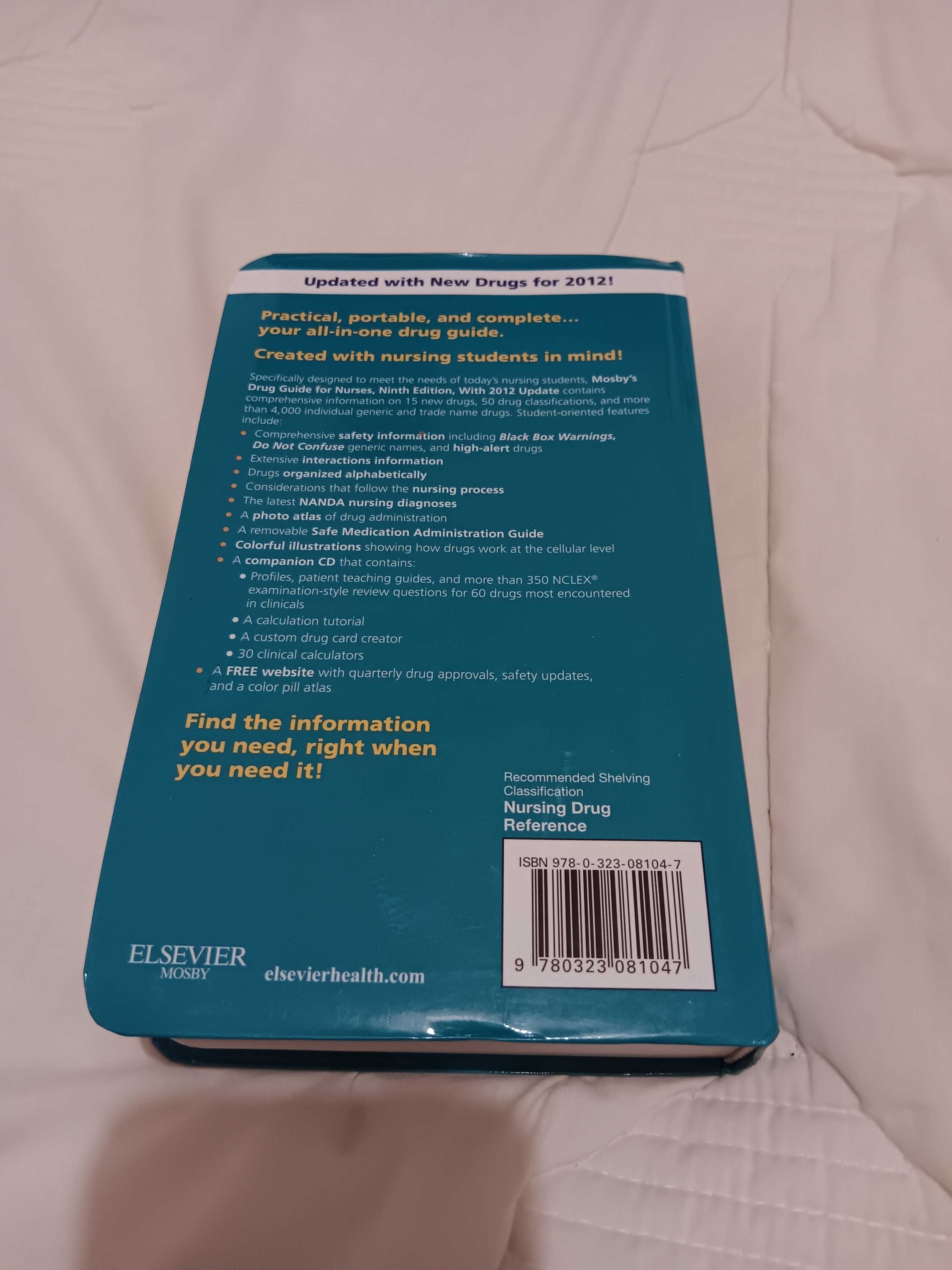 Livro "Mosby’s Drug Guide for Nurses" (9ª edição)