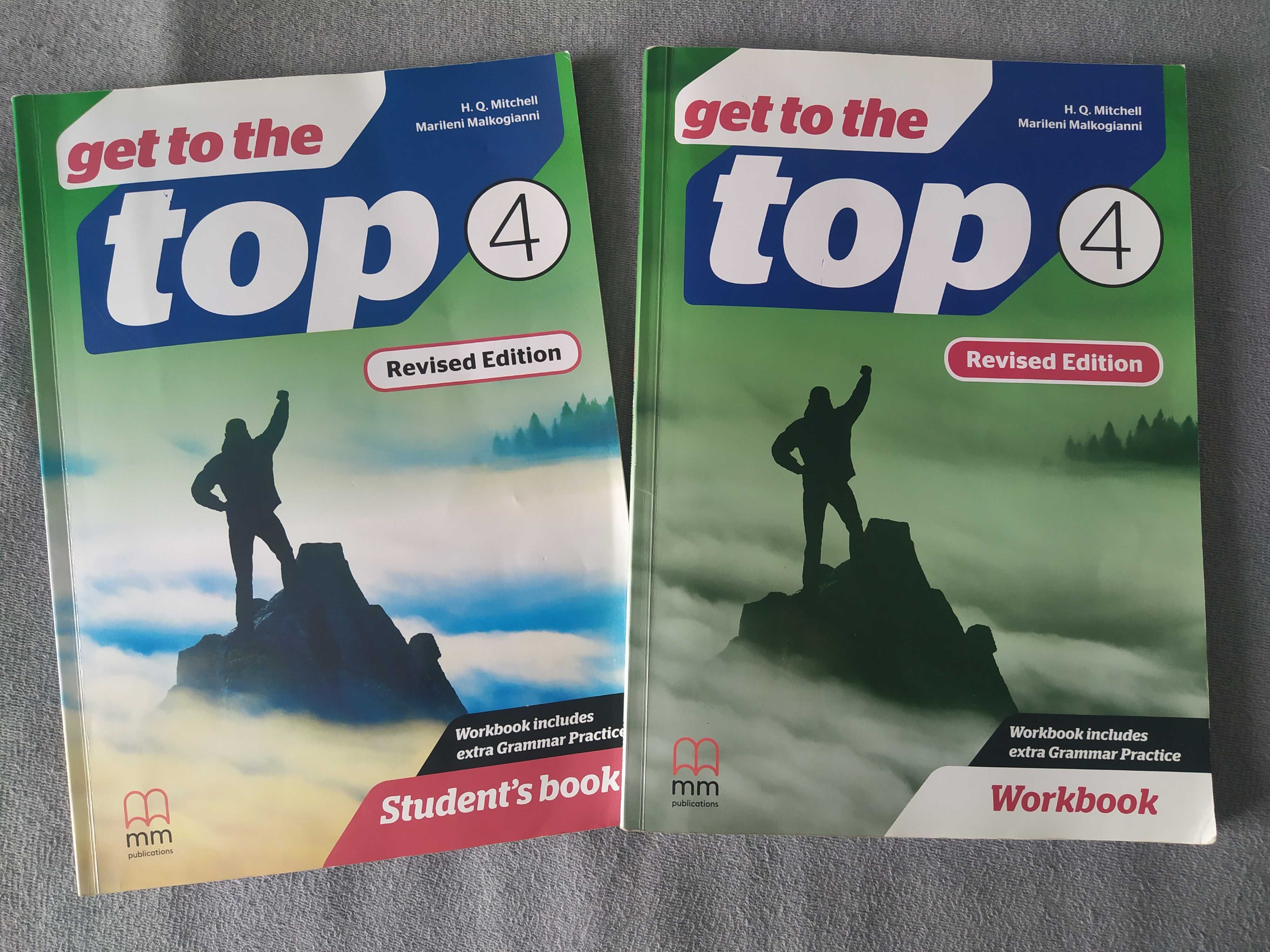 Książka "Get to the top" 4 do j.angielskiego plus ćwiczenia