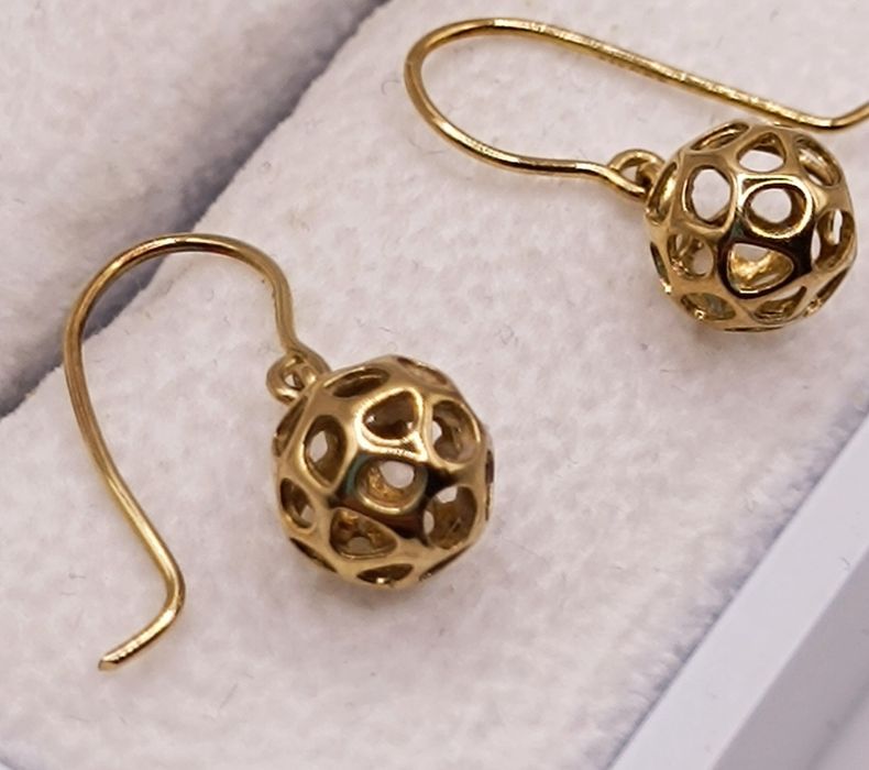 Złote kolczyki - SPOKO Lombard Pabianice skup złota