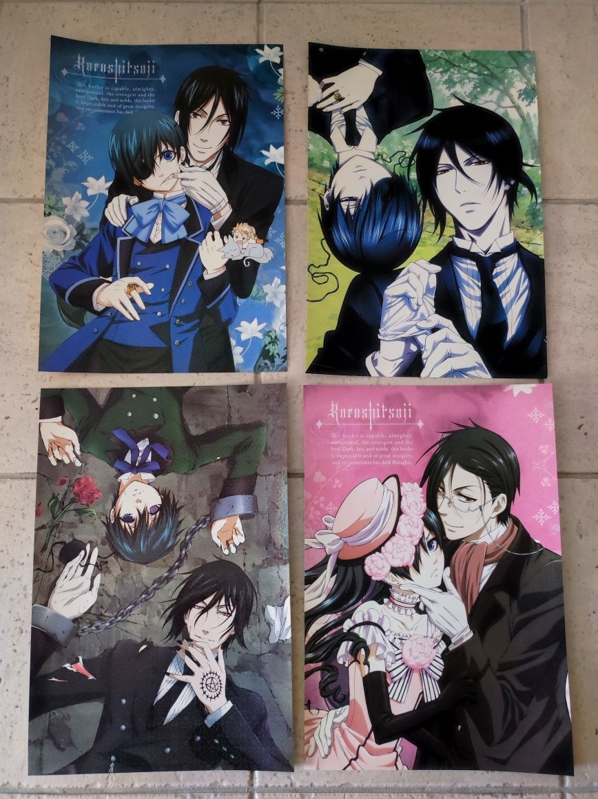 Conjunto de posters Kuroshitsuji / Black Butler