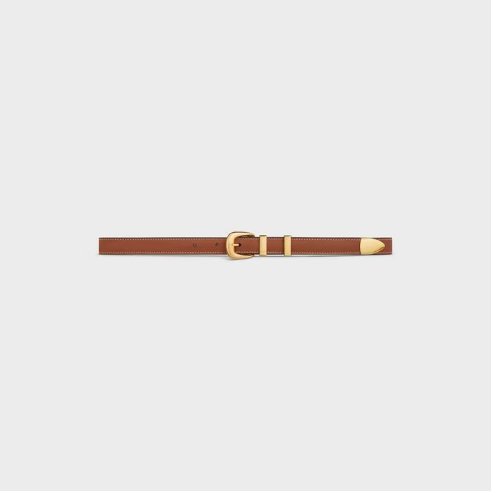 Ремінь Small Western Belt In Taurillon Leather Tan