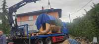 transport kontenerów, wywrotka,  transport drewna ,  HDS krosno