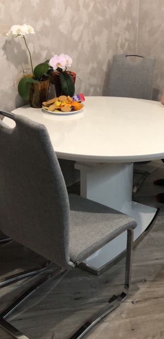 Стіл halmar federico стільці 6 шт signal комплект