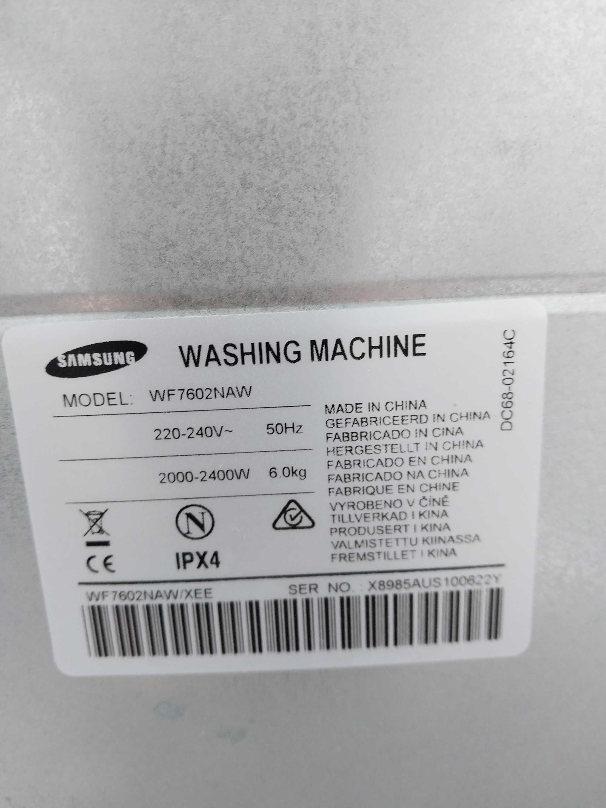 Пральна машина  SIEMENS   WM14E4G3 та SAMSUNG  WF7602NAW