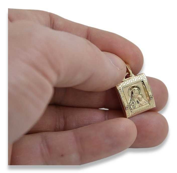 Złoty medalik z żółtero złota 14k 585 Bozia pm001y Wrocław