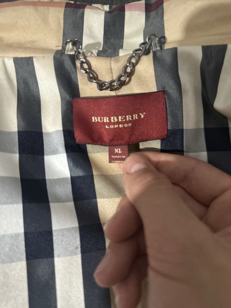 Kurtka burberry dziecieca XL - mlodziezowa idealna dla 13-16 latek