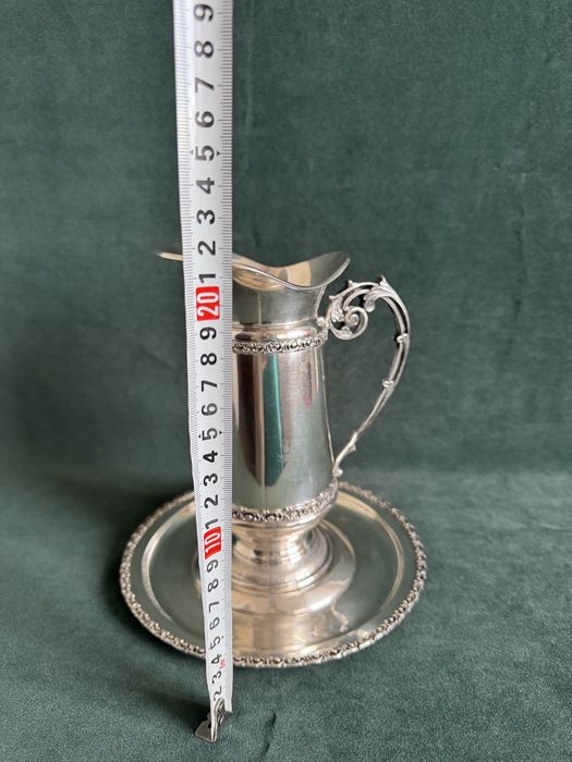 Срібний графін на таці Поднос графин 800 проба серебро