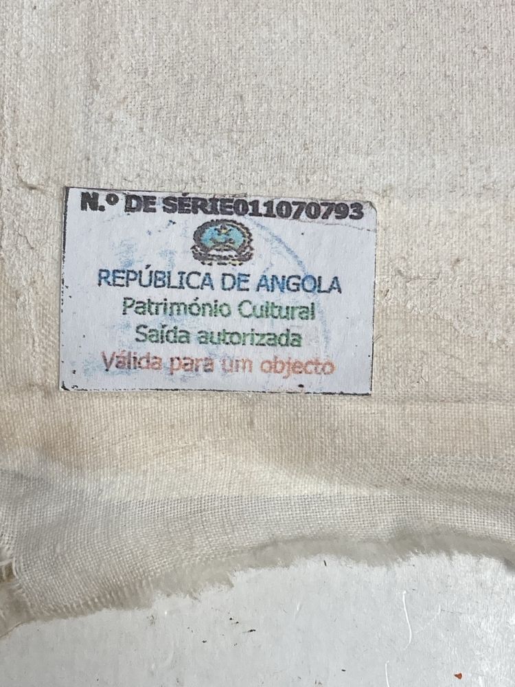 Tela com senhora Africana 80cm Alt X 53cm Larg