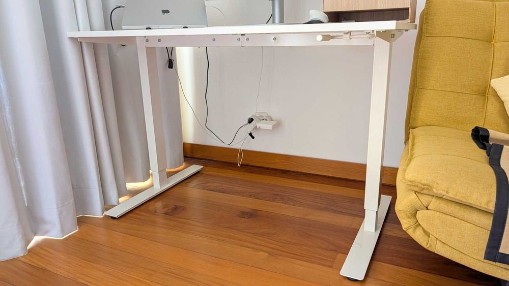 Secretária sentado TROTTEN (IKEA), branco, 120x70 cm