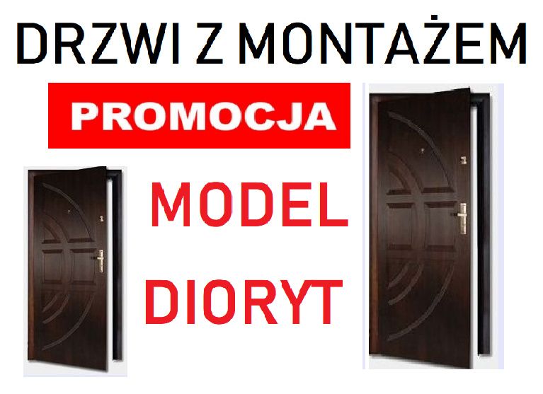 Drzwi zewnętrzne z MONTAŻEM do mieszkania w bloku , drewniane..