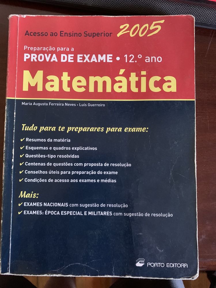 Livro preparação exame matemática