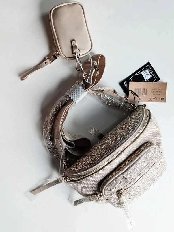 Torebka Steve Madden Bmaxima Crossbody bag blush beż przez ramię Nowa