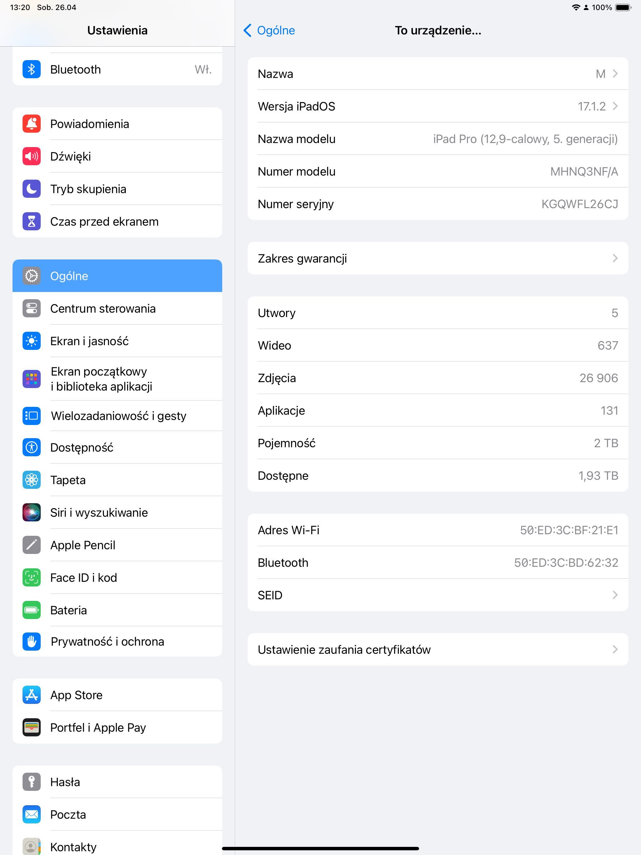 IPAD PRO 12,9 M1 A2378 16GB/2 TB jak NOWY-5 gen TANIO