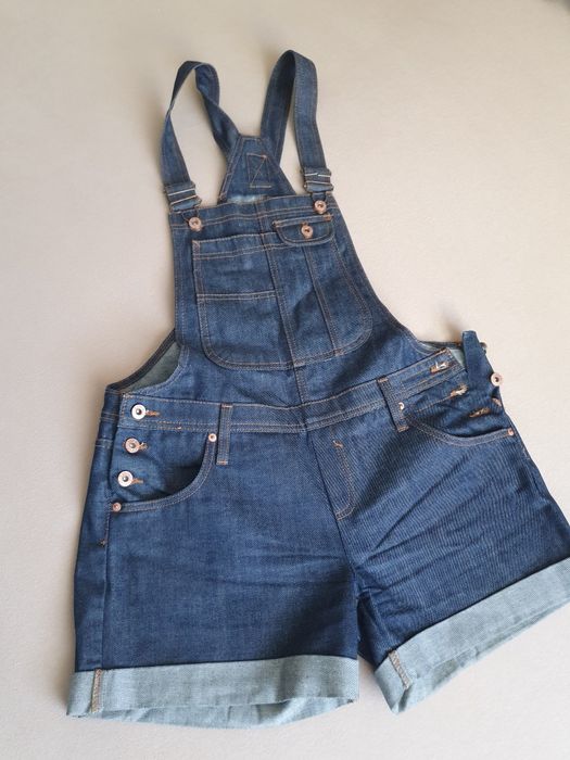 Szorty ogrodniczki jeans River Island L szelki nowe krótkie spodenki