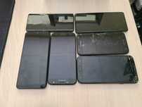 7 telefonów, Samsung, Xiaomi, różne modele, uszkodzone, różne wady