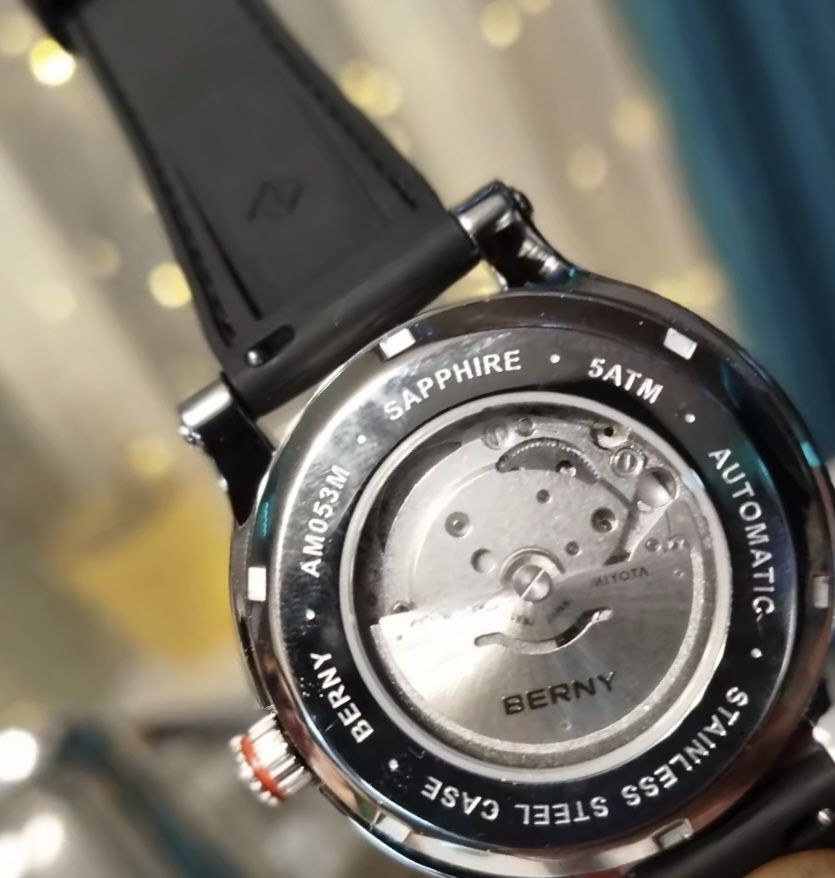 NOWY Zegarek automatyczny BERNY japoński mechanizm 50 metrów (5ATM)