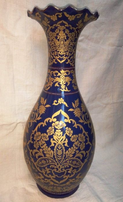 Jarrão Azul Dourado