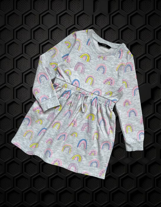 тепле плаття на флісі для дівчинки 5-6 років