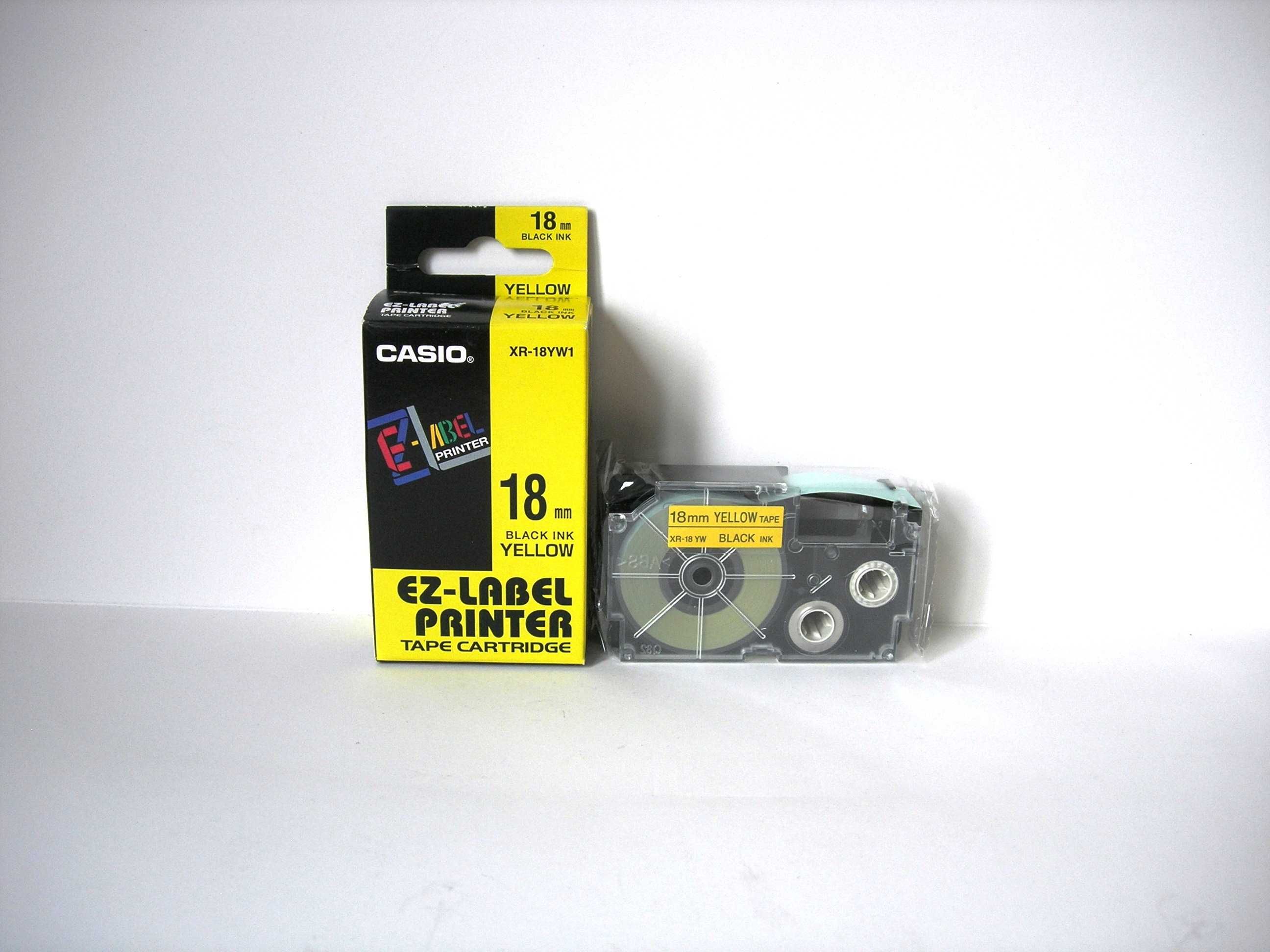 Tasiemka Casio XR-18YW1 żółta oryginał nowa