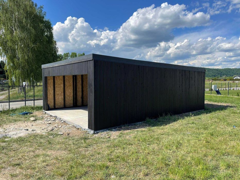 Wiata garażowa drewniana dwustanowiskowa PRODUCENT