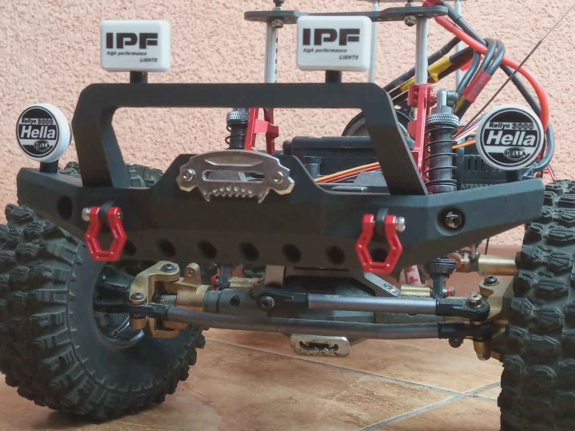 Metalowy zderzak przód 6 LED 1:10 SCX TRX TAMIYA REELY MSI HPI MST FMS